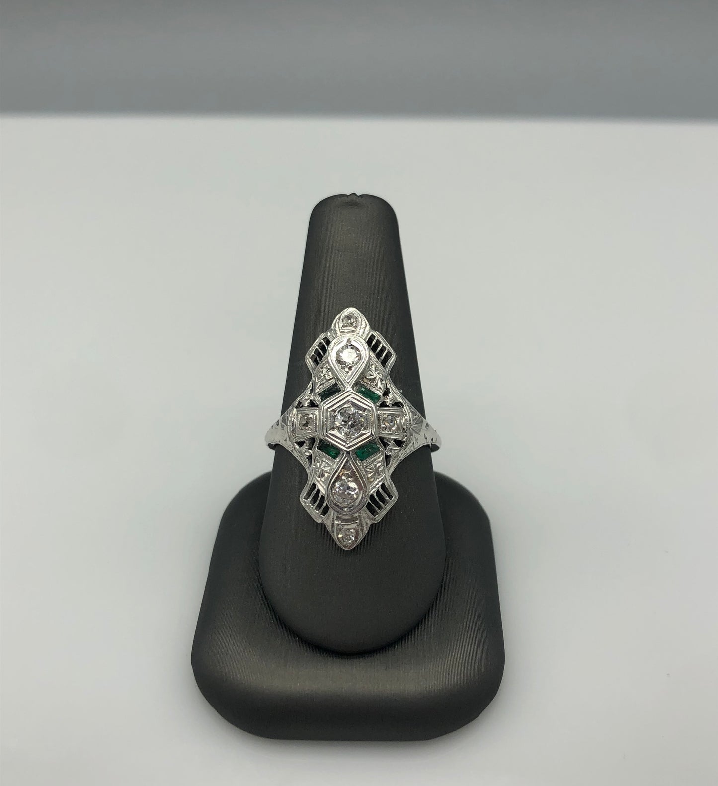 14kt WG E/D Dinner Ring .40ct TDW