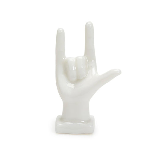 I love you hand gesture on rectangle base Matchbox