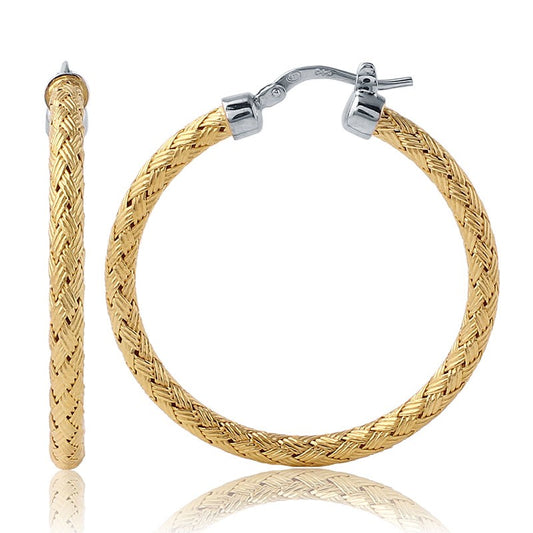 Gold Plated Hoop Earrings