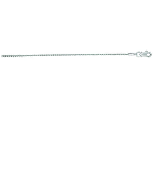 14K 16" Gold 1.2mm Round Wheat Chain with Lobster Lock