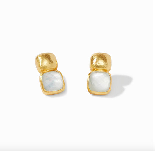 Catalina Earrings Gold Crystal