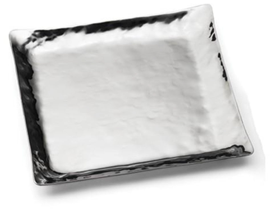 Hammered Mesa Square Serving Tray 12" LG