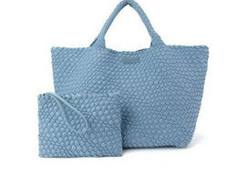 Denim Oversized Woven Tote