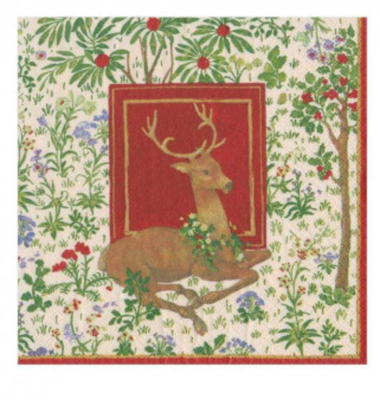 Stag Ivory Cocktail Napkin