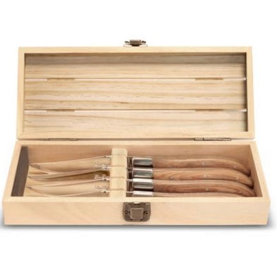 Hêtre S/4 Pakko Wood Steak Knives