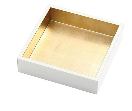 IVORY WITH GOLD LACQUER GUEST TOWEL HOLDER