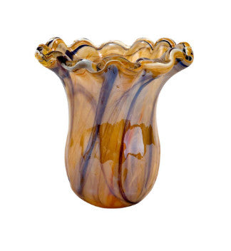 Onda Glass Tortoiseshell Small Tulip Vase