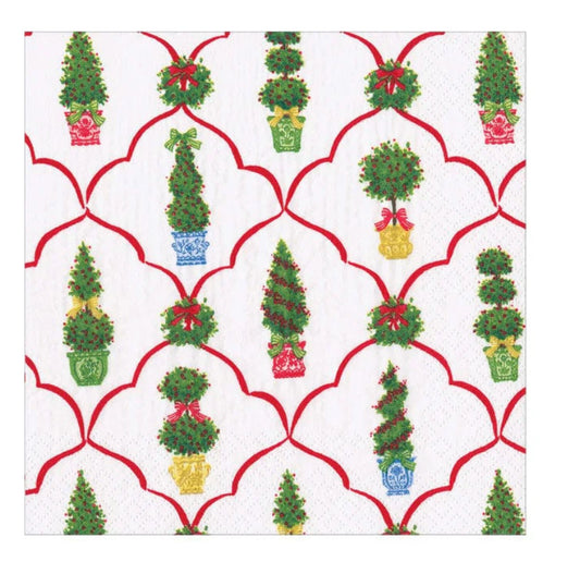 Petit Jardin de Noel Cocktail Napkins