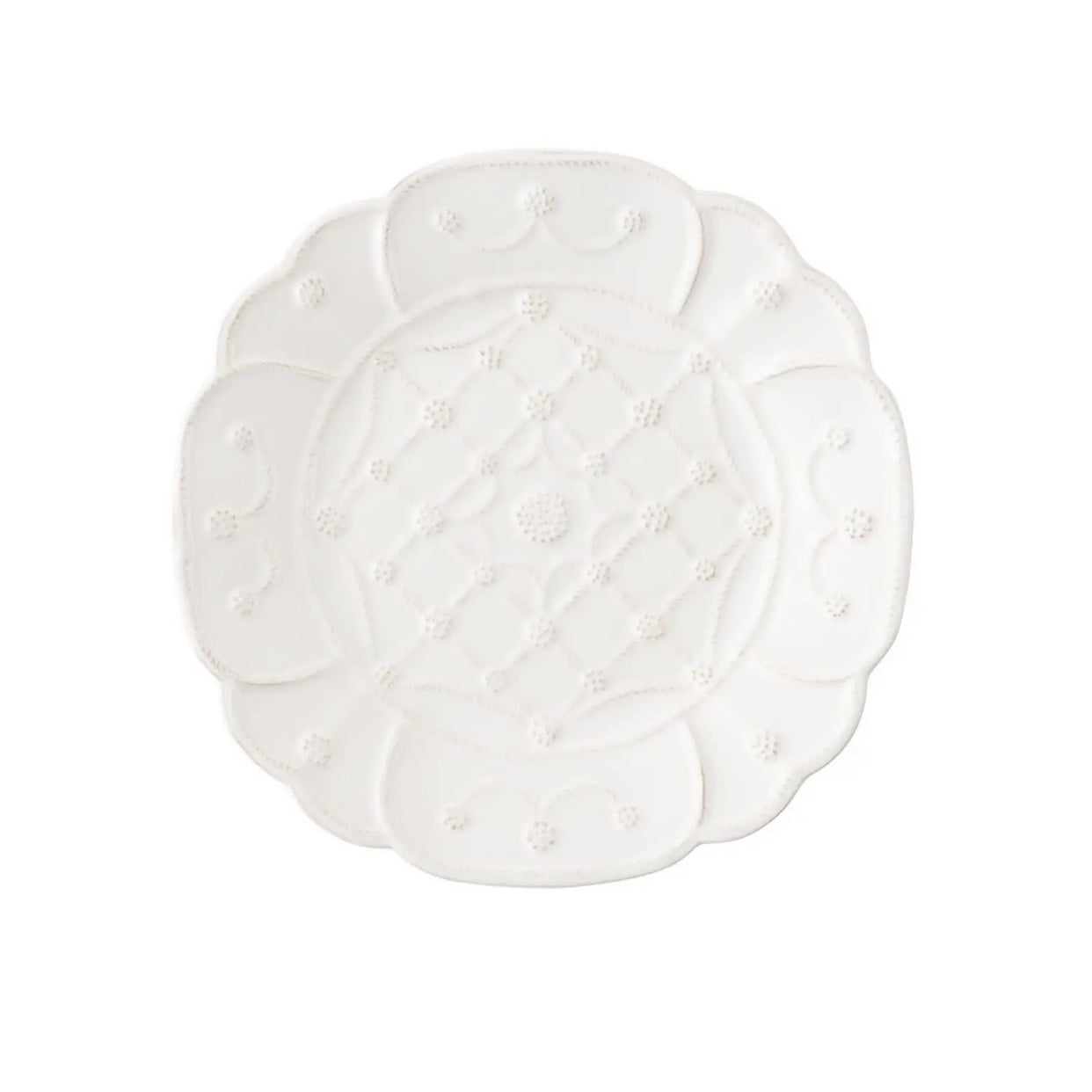 Jardins du Monde Whitewash Villandry Salad Plate