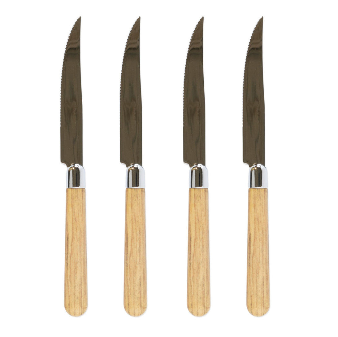 Albero Oak Steak Knives-Set of 4