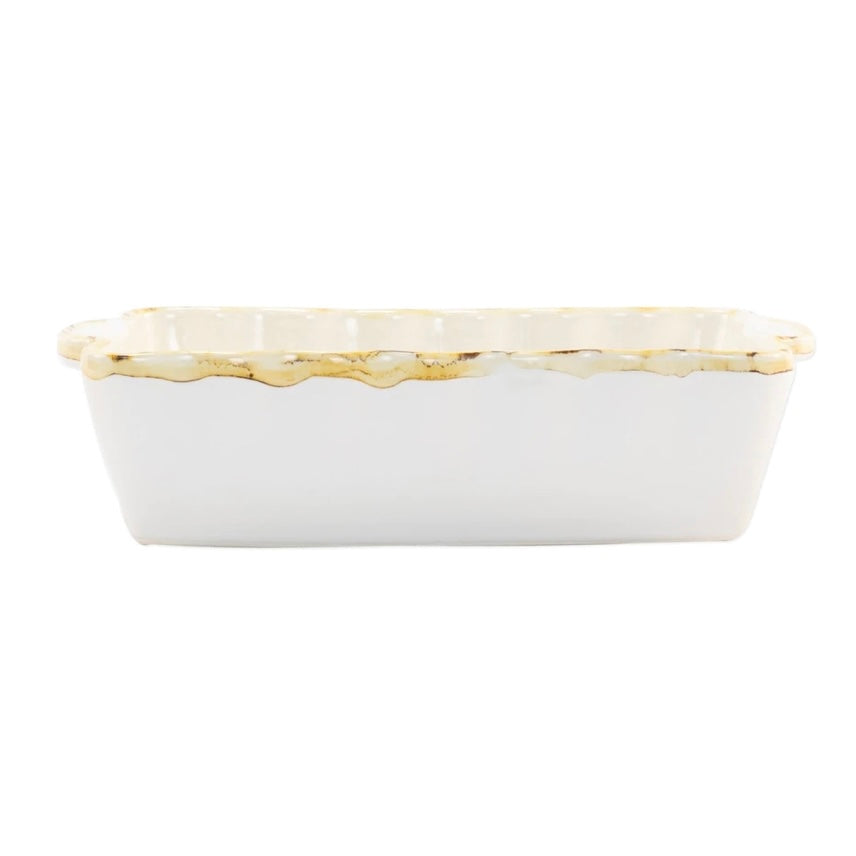 Italian Bakers White Small Rectangular Baker
