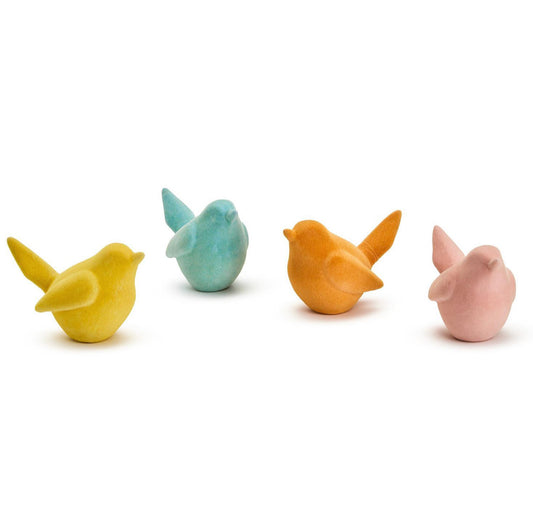 Colorful Flocked Bird