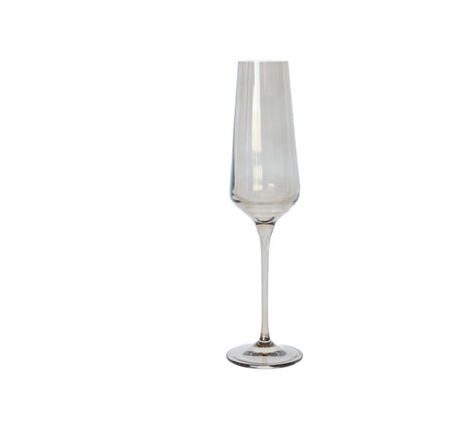 Estelle Champagne Flute-Gray Smoke
