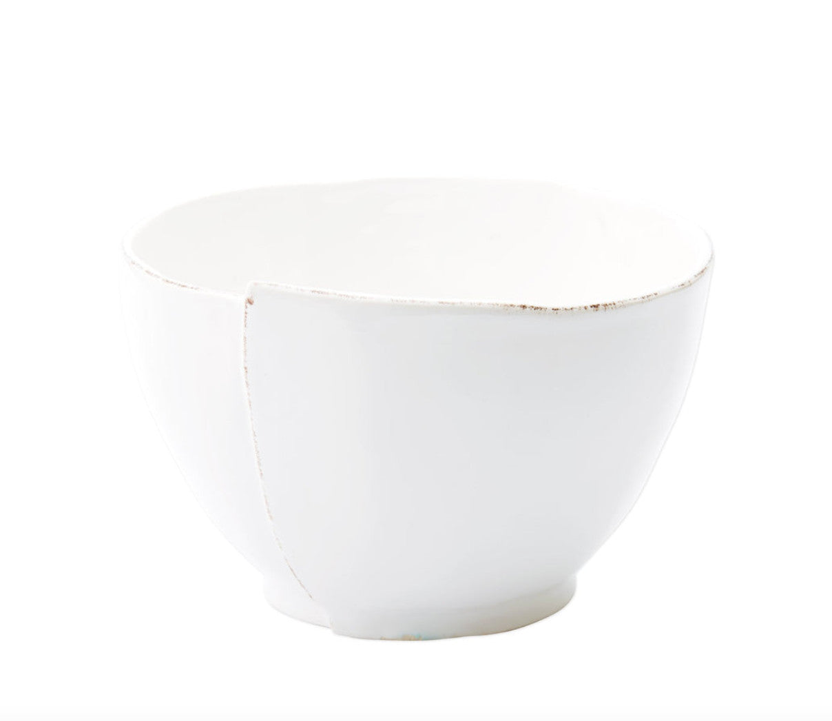 Lastra White Deep Serving Bowl
