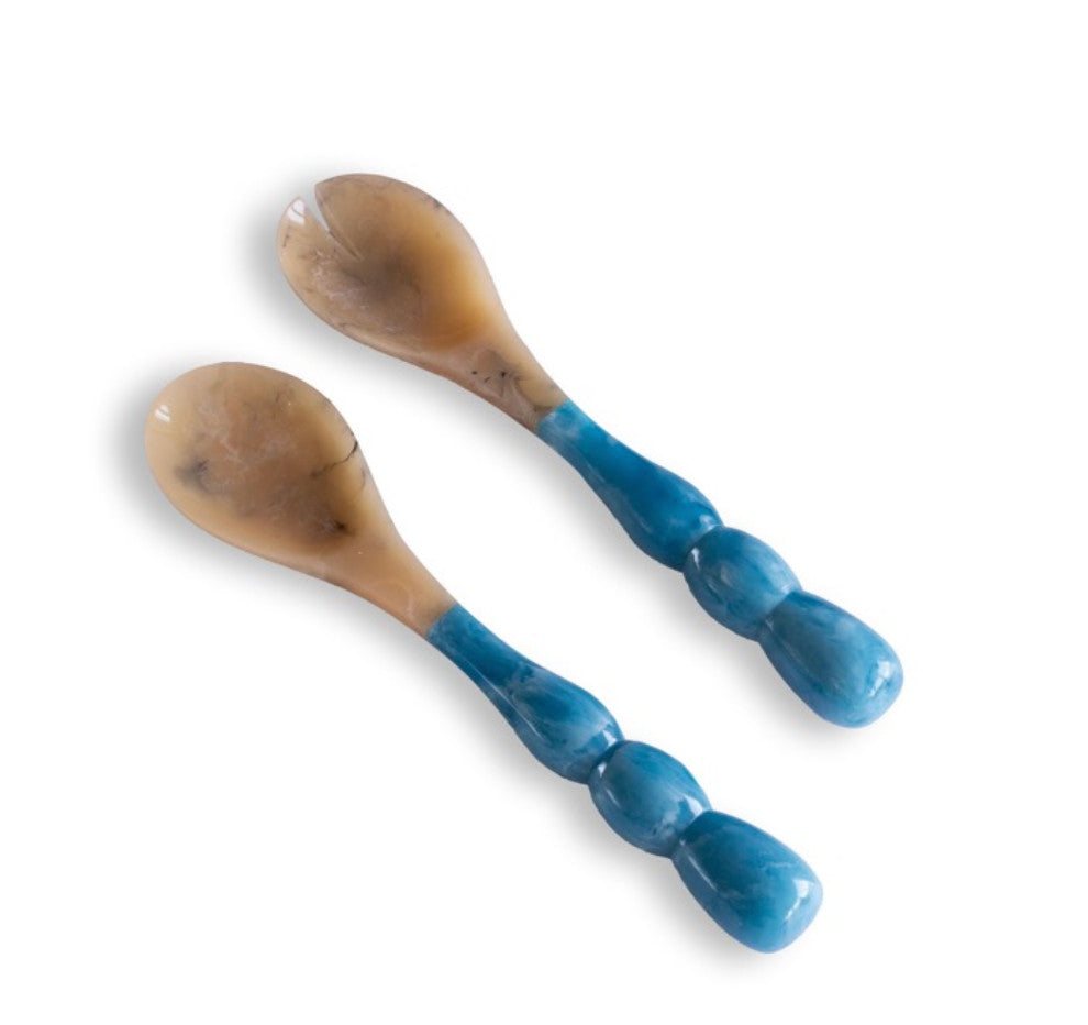 RESIN Rio Bubble Salad Servers (Blue)